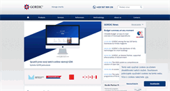 Desktop Screenshot of gordic.cz