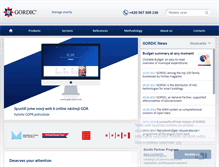 Tablet Screenshot of gordic.cz